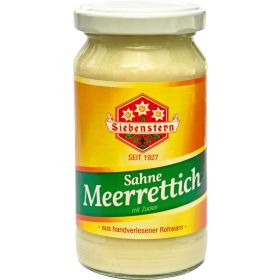 Sahne Meerrettich, mit Zucker