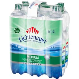 Mineralwasser, Medium (6x 1,500 Liter)