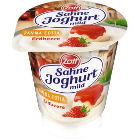 Sahnejoghurt, Erdbeer Panna Cotta