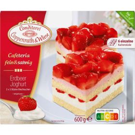 "Fein&Sahnig" Kuchenschnitten, Erdbeere-Joghurt, tiefgekühlt