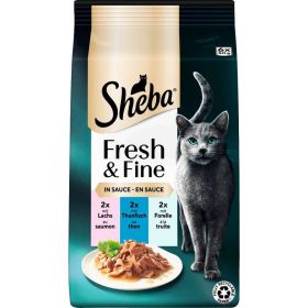 Katzen-Nassfutter Fresh & Fine, Lachs/Thunfisch/Forelle