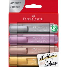 Textmarker Textliner 46 Metallic, 4er Etui