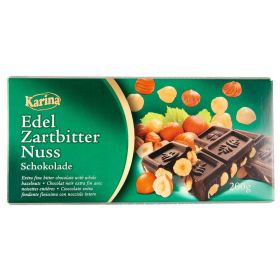 Tafelschokolade, Zartbitter-Nuss