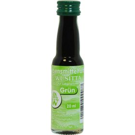 Grüne Lebensmittelfarbe