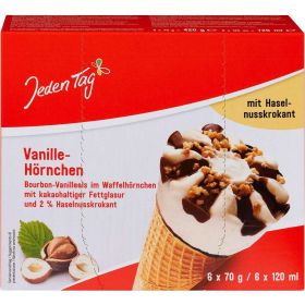 Waffeleis Hörnchen, Vanille