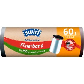 Fixierband-Müll-Beutel, 10 x 60l