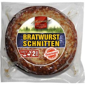 Bratwurst-Schnitten, gegrillt