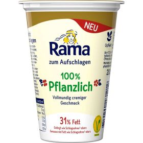 Pflanzliche Sahne, 31% Fett