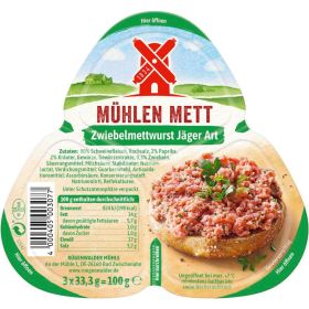 Mett Zwiebelwurst, Jäger Art