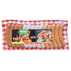 Party Mini Mix, Bratwurst, Käsegriller und Frankfurter