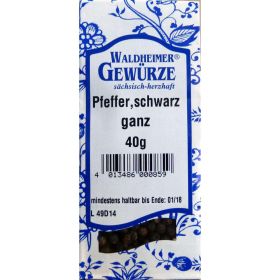 Pfeffer, schwarz ganz