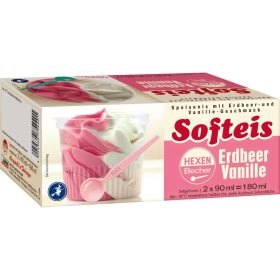 Softeis, Erdbeer-Vanille