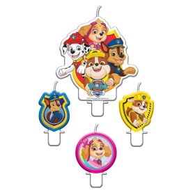 4 Mini-Figurenkerzen Paw Patrol 2018