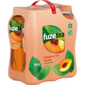 Eistee, Schwarzer Tee-Pfirsich (6x 1,000 Liter)