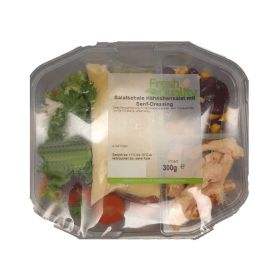 Salatschale, Hähnchen mit Senfdressing