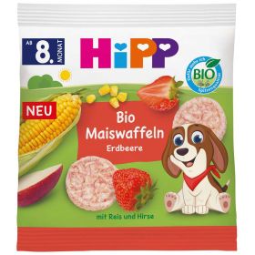 Maiswaffeln, Erdbeere