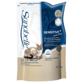 Katzen-Trockenfutter Sensitive+, Lamm & Reis