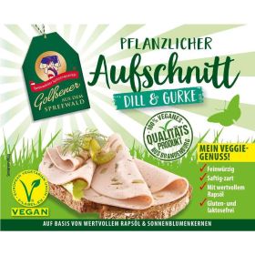 veganer Aufschnitt Dill & Gurke