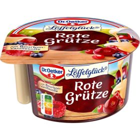 Rote Grütze mit Vanille-Soße