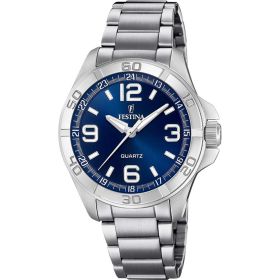 Link zu  Herren-Armbanduhr F20434/2 silber/blau