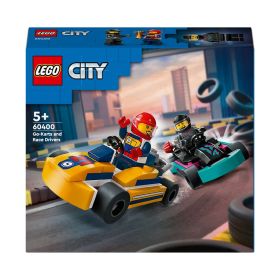 LEGO City 60400 Go-Karts mit Rennfahrern, Set mit Spielzeug-Autos