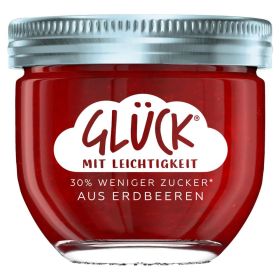 Fruchtaufstrich mit Leichtigkeit, aus Erdbeeren