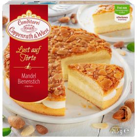 Torte Mandel Bienenstich, tiefgekühlt