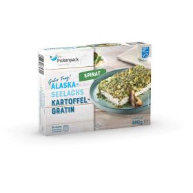 Alaska-Seelachs-Gratin Spinat, tiefgekühlt