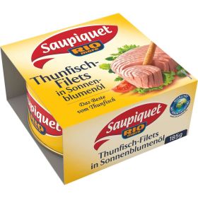 Thunfischfilets in Sonnenblumenöl