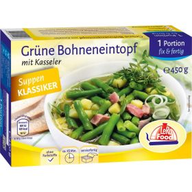 Grüner Bohneneintopf mit Kasseler, tiefgekühlt