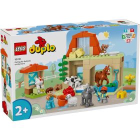 LEGO DUPLO Town 10416 Tierpflege auf dem Bauernhof Spielzeug mit Tieren