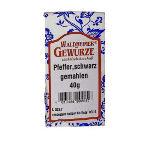 Pfeffer schwarz, gemahlen