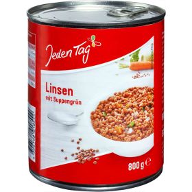 Linsen mit Suppengrün