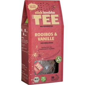 Bio Kräutertee, Der Tee, Roiboos & Bourbon Vanille, 18 Beutel