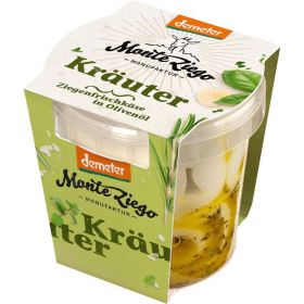 Ziegenfrischkäse in Olivenöl mit Kräutern