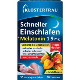 Schneller Einschlafen, Melatonin