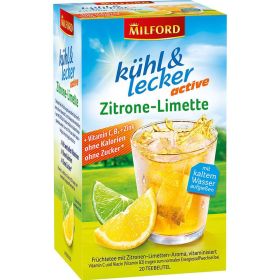 Früchte-Tee "kühl & lecker active", Zitrone-Limette