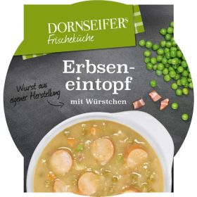 Erbsensuppe mit Würstchen