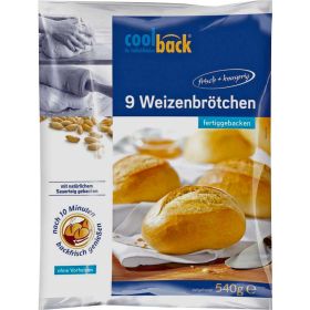 Weizenbrötchen, tiefgekühlt