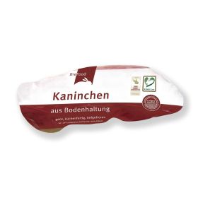 Kaninchenköpfe aus Bodenhaltung, tiefgekühlt