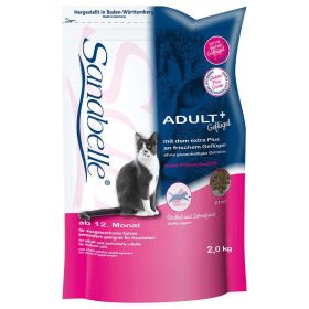 Katzen-Trockenfutter Adult+, Geflügel