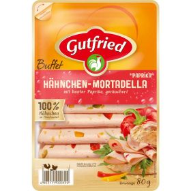 Hähnchen-Mortadella mit Paprika