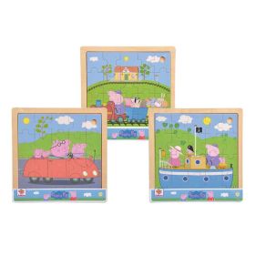 Peppa Pig, Einlegepuzzle, sortiert