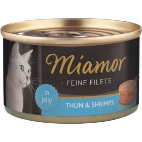 Katzen-Nassfutter "Feine Filets", Thunfisch/Shrimps