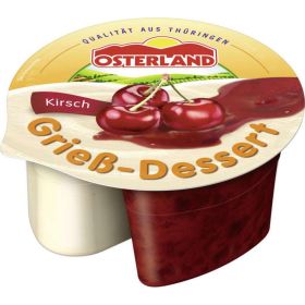 Grieß-Dessert, Kirsche