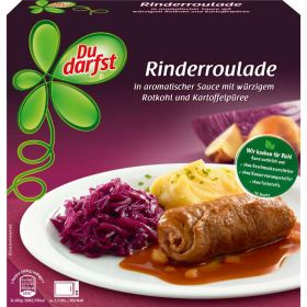 Rinderroulade mit würzigem Rotkohl & Kartoffelpüree