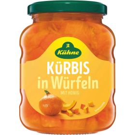 Kürbis in Stückchen