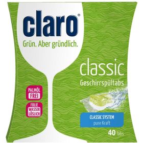 Claro Geschirrspültabs, je 30–40 Tabs