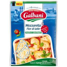 Mozzarella, gerieben, ideal für Pasta & Aufläufe