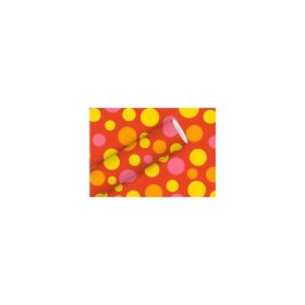 Geschenkpapier 2mx70cm Bubbles rot